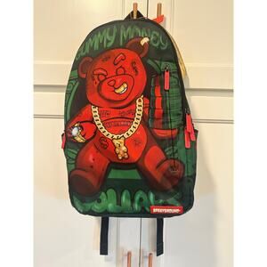 Sprayground Limited Edition Diablo bear backpack rare used condition read